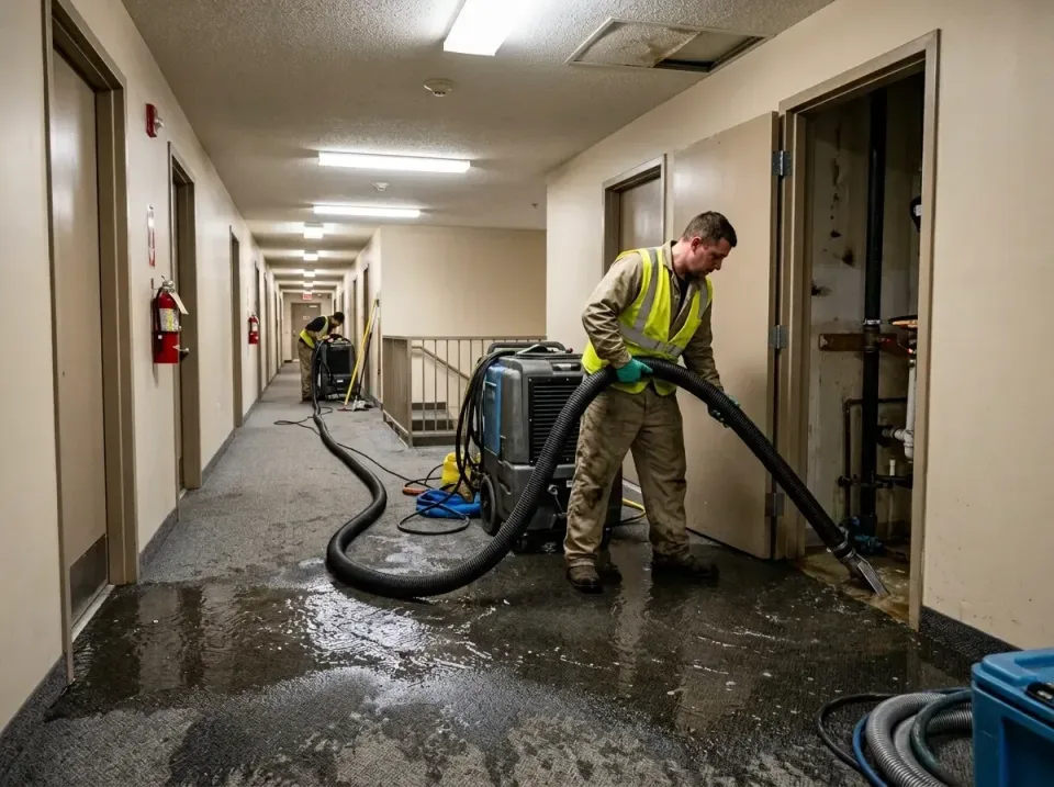 multi-unit-apartment-hallway-f-005 — frequently asked questions, Emergency Burst Pipe Water Extraction & Removal in San Carl…
